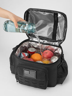 QT&QY Tactical Lunch Bag detachable shoulder strap for versatile carrying