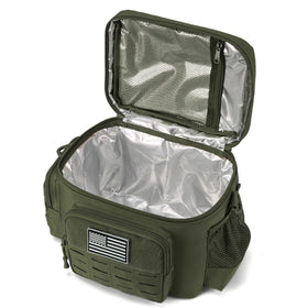 QT&QY lunch bag adjustable shoulder strap for comfortable carry.
