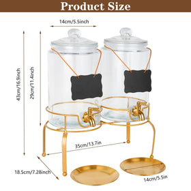 Quald drink dispensers glass lid close-up shows hygienic sealing