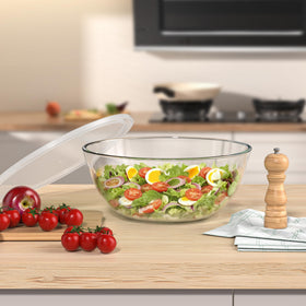 Quald kitchen multiuse glass bowl ideal for bread dough prep