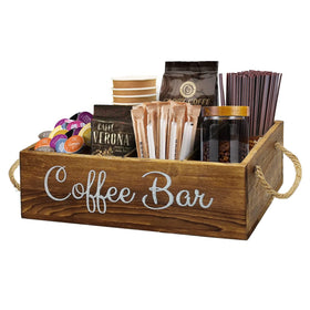 QUALLON coffee station organizer with removable dividers for tidy K-Cups