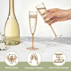 QualQuot seamless construction enhances look while serving champagne and cocktails