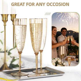 QualQuot wedding mocha champagne flutes for sophisticated toasts