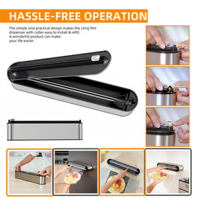 Quasziwa brushed stainless steel finish resists fingerprints and scratches in busy kitchens.