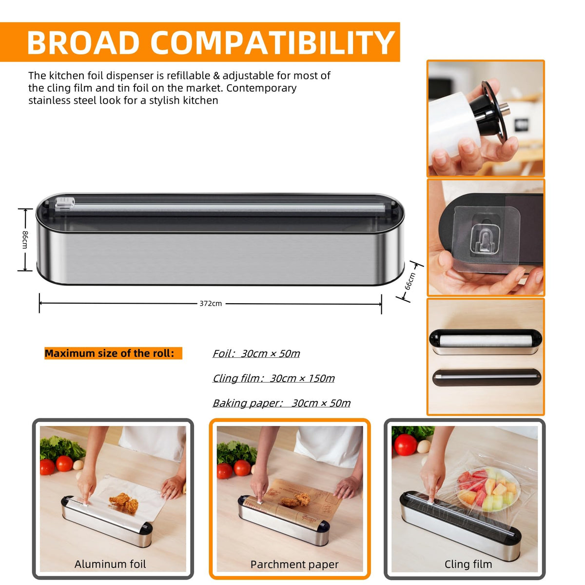 Quasziwa compact kitchen organiser helps maximize small-space layouts.