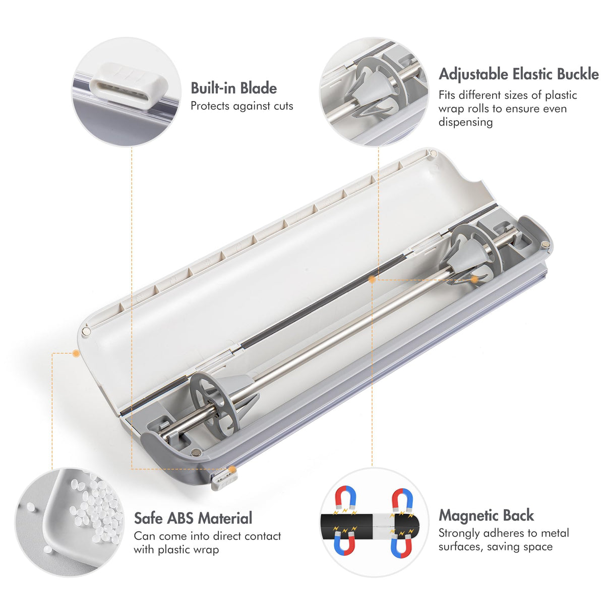 Quasziwa compatible with wax paper and parchment for versatile wrapping.
