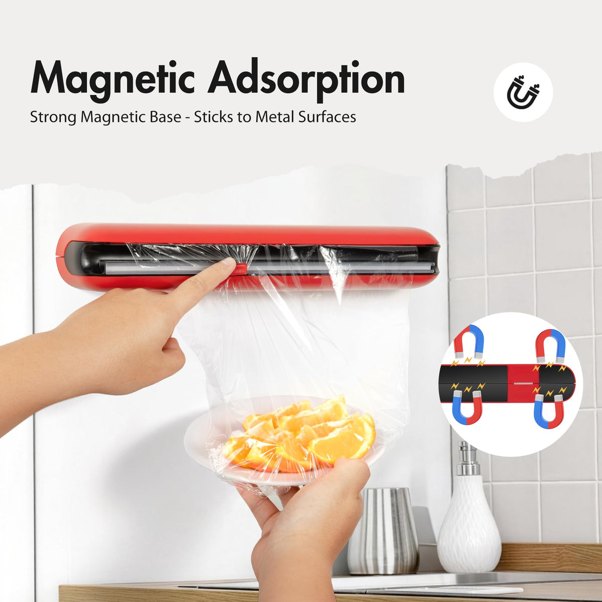 Quasziwa one-hand operation dispenser enables quick wrapping.