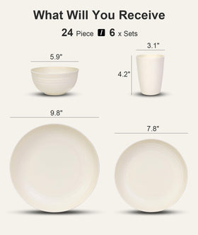 Quatish unbreakable dinnerware highlights durable, worry-free outdoor dining.