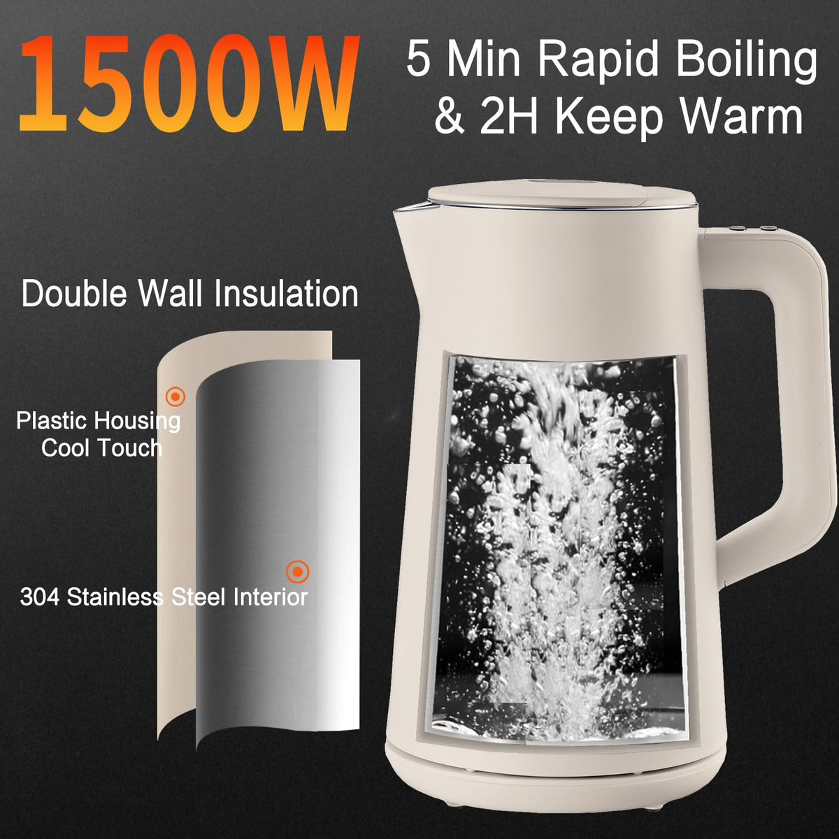 QUAXWELL auto shut-off ensures safe operation after boiling.