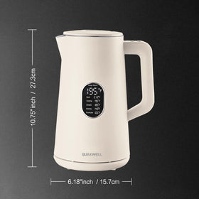 QUAXWELL BPA-free kettle emphasizes safe materials for daily use.