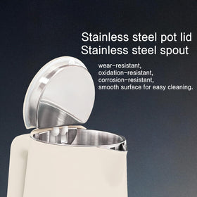QUAXWELL seamless 304SS interior reduces rust and cleans easily.
