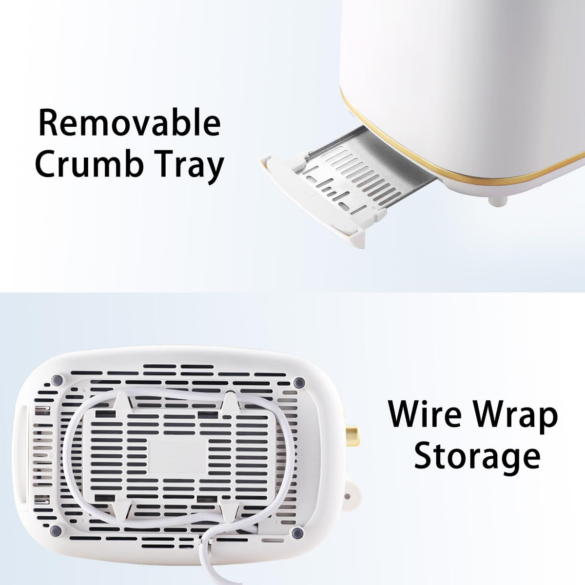 QUAXWELL toaster metal housing offers durability and a premium feel.