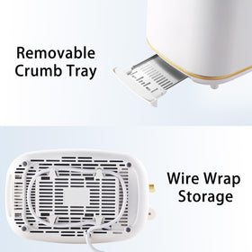 QUAXWELL toaster metal housing offers durability and a premium feel.