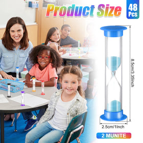 Queekay clear acrylic mini hourglass shows sand flow clearly for time-aware tasks.