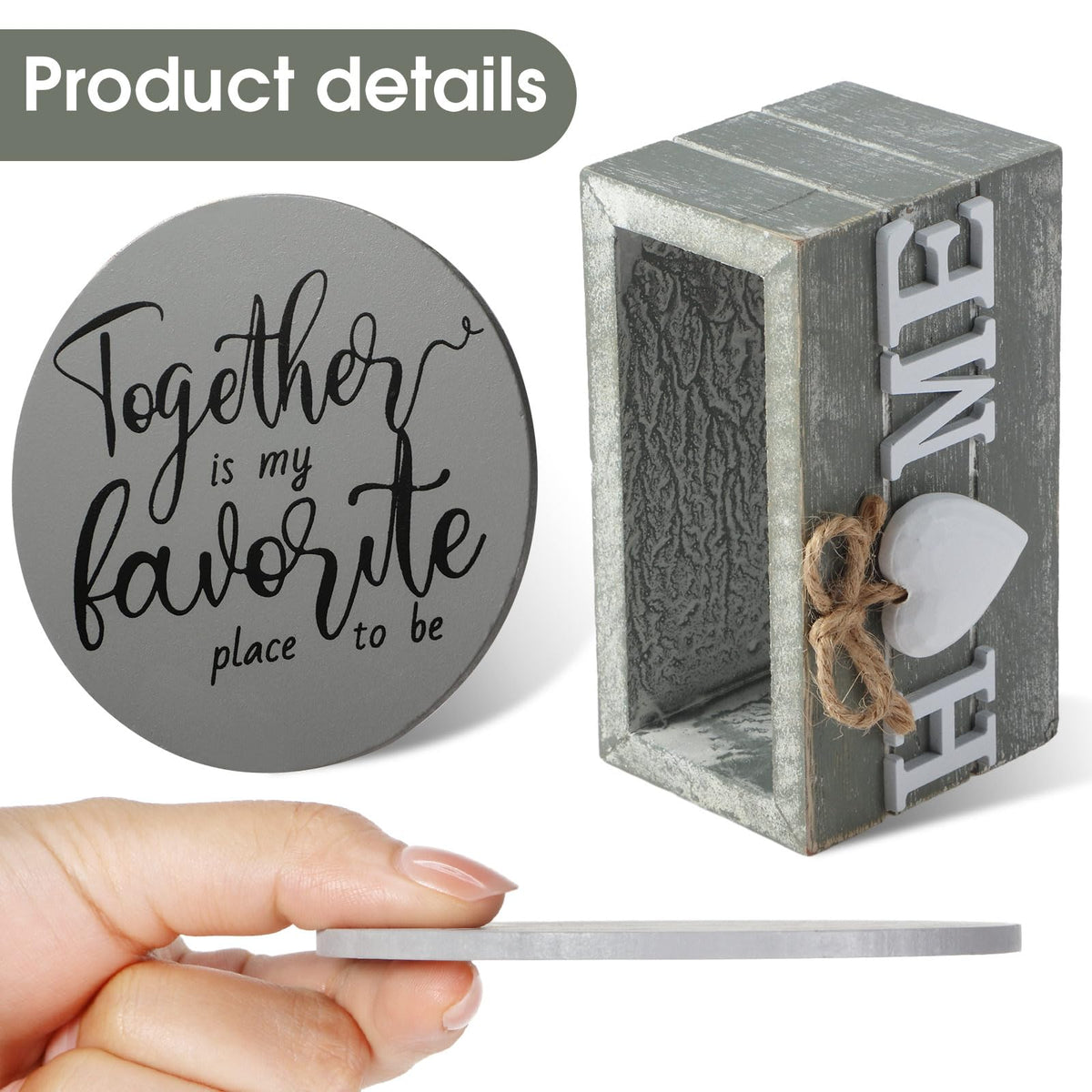 Queekay coaster holder keeps coasters organized and within reach on your coffee table.