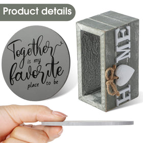 Queekay coaster holder keeps coasters organized and within reach on your coffee table.