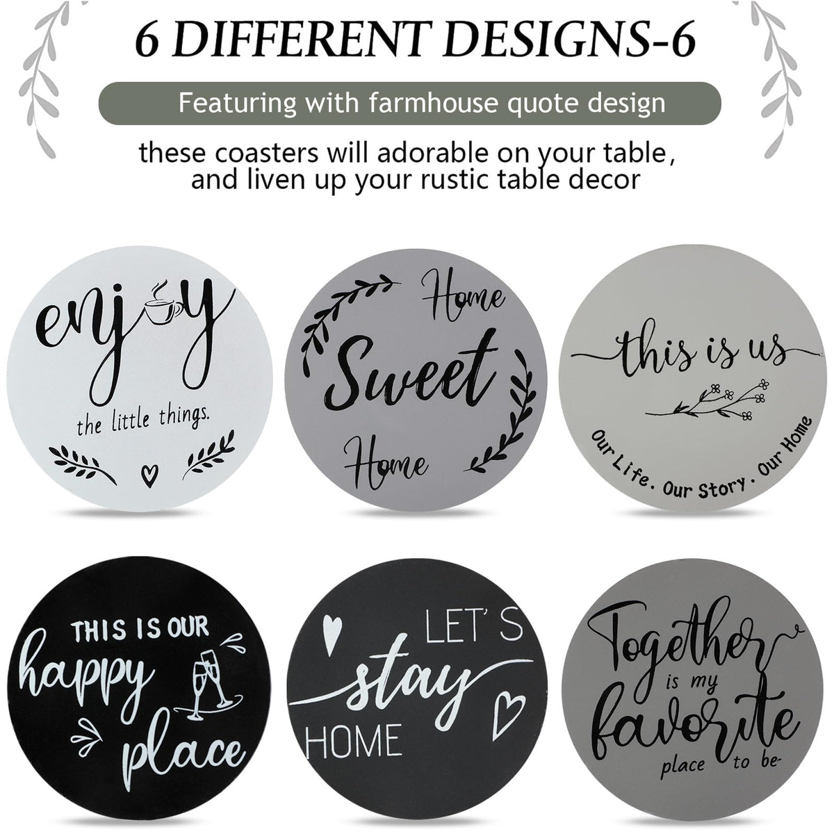 Queekay coasters protect furniture from moisture and stains while you relax.