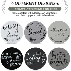 Queekay coasters protect furniture from moisture and stains while you relax.