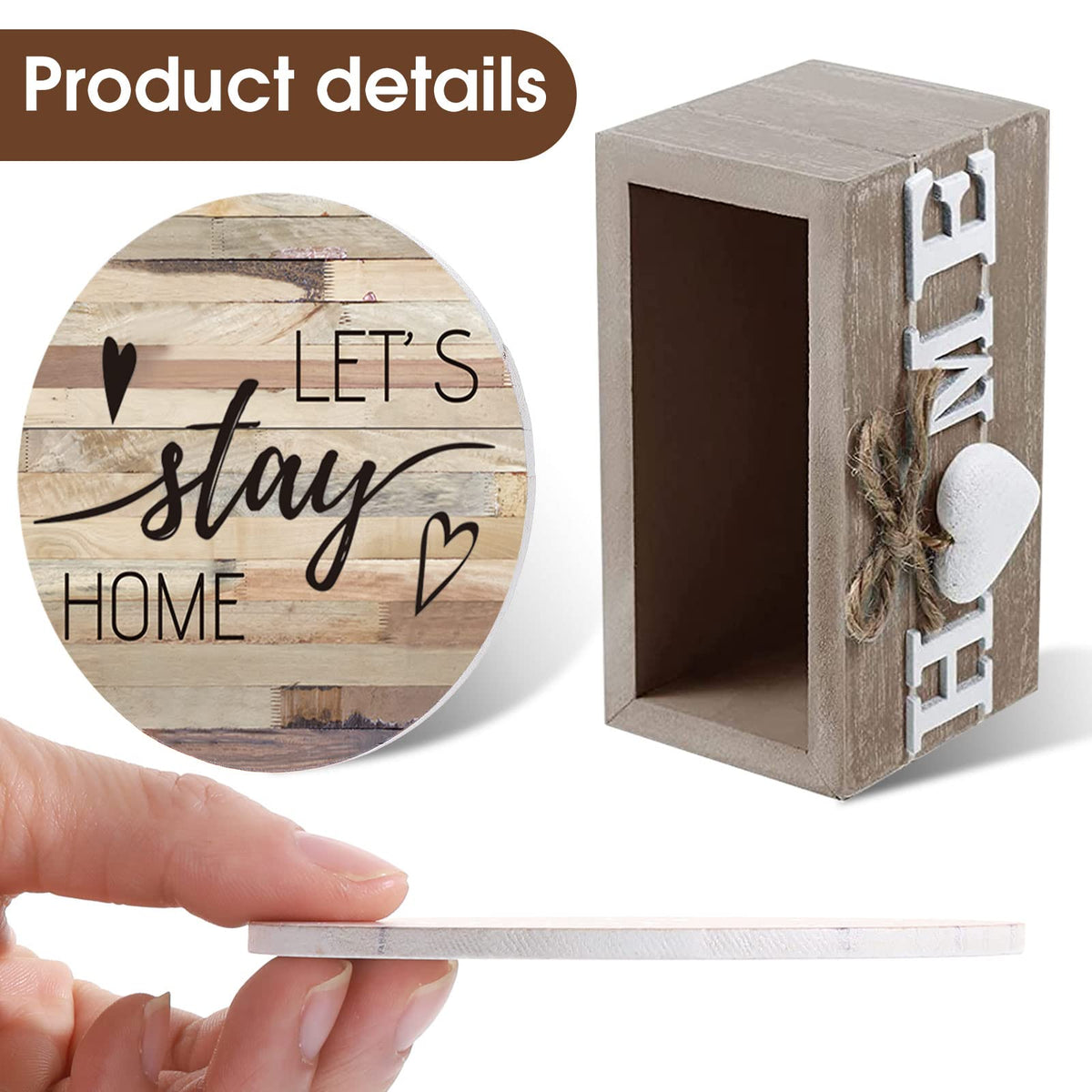 Queekay coasters 4-inch diameter ensure stable placement and surface protection.