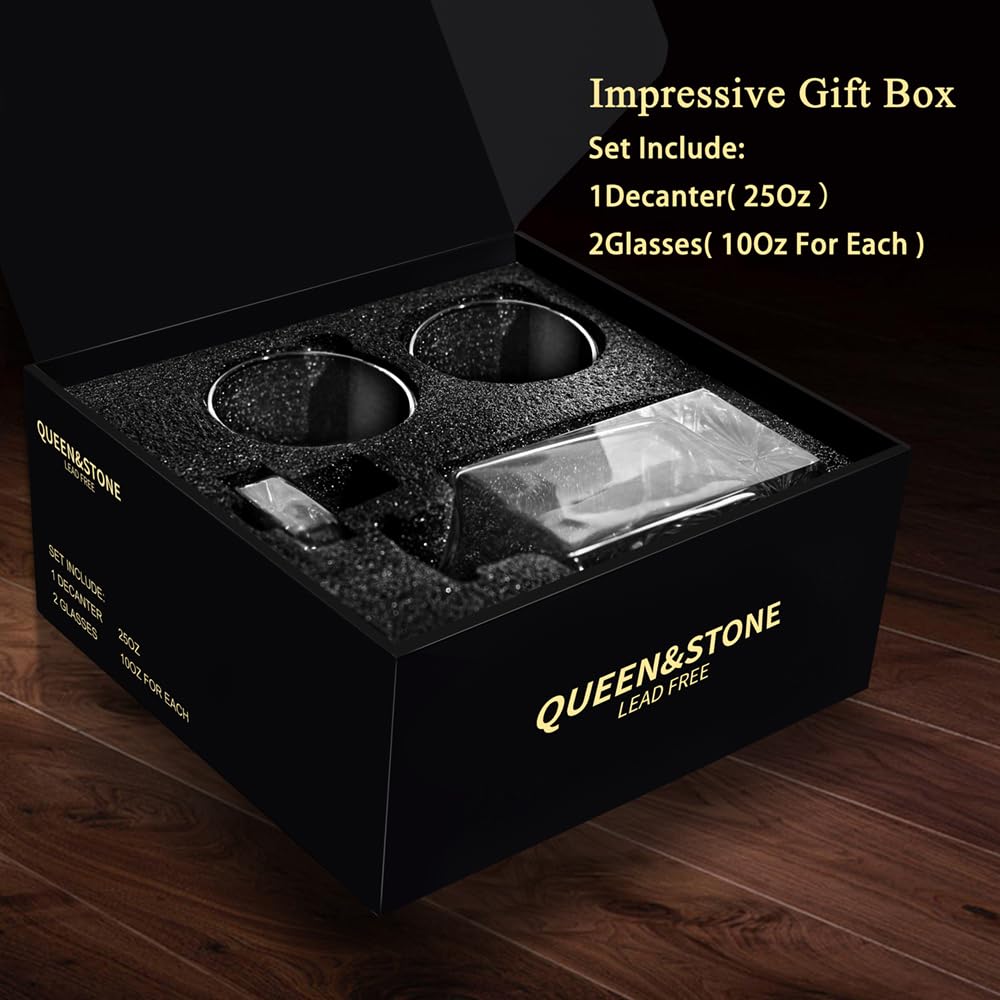 Queenstone sturdy gift-ready box protects the set during gifting.