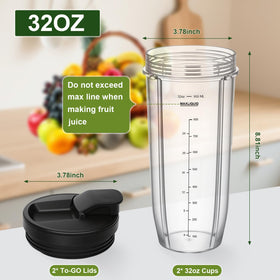 QueenTrade clear 32oz cup showing dishwasher-safe design for easy cleanup.