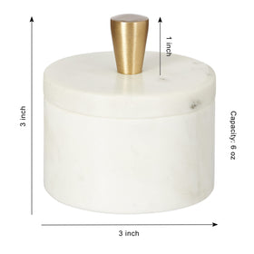 Queenza marble salt cellar closeup texture showcases natural veining and premium craftsmanship.