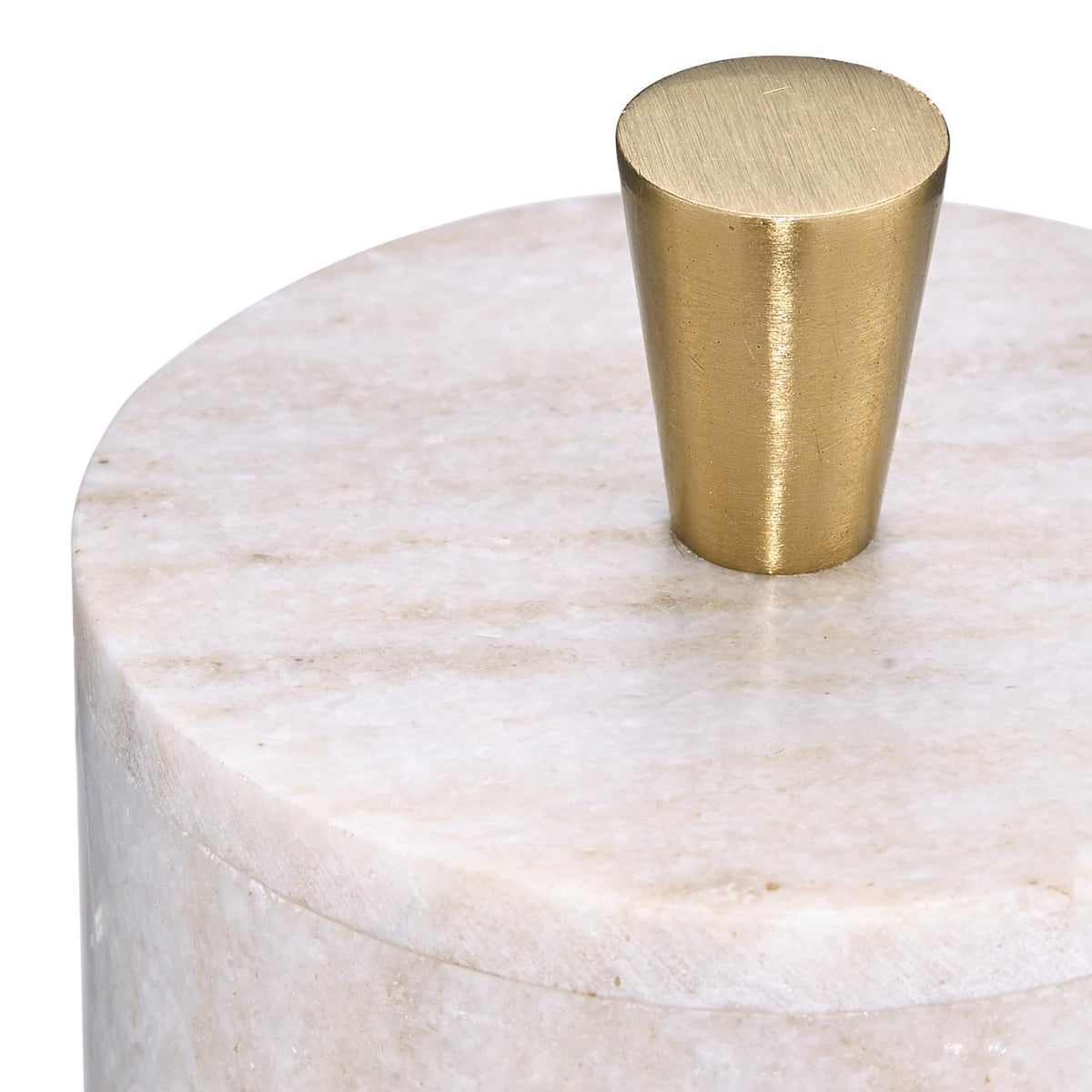 Queenza marble salt cellar six-cubic-inch capacity ideal for herbs.