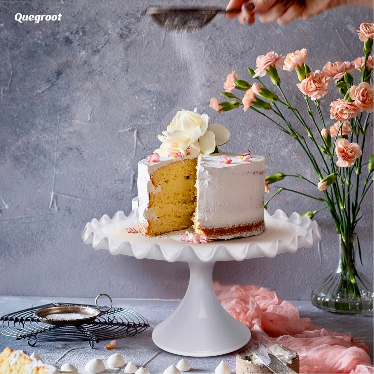 Quegroot porcelain surface is easy to clean with warm water