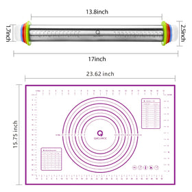 QUELLANCE removable rings allow quick thickness adjustments for recipes