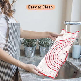 QUELLANCE silicone baking mat circular guides simplify rolling