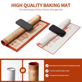 QUELLANCE mat is easy to clean and dishwasher safe for quick kitchen tidy ups