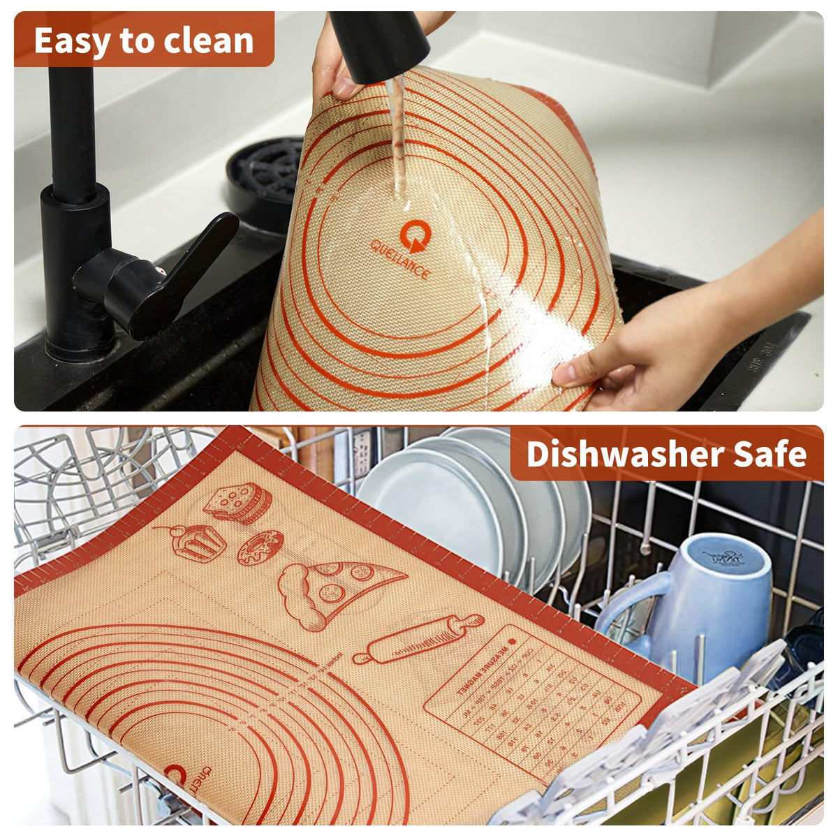 QUELLANCE mat folds or rolls for compact storage after use