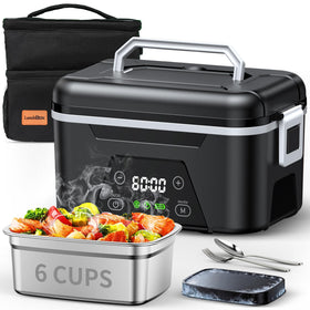 Quessa 2026 cordless heated lunch box battery for on-the-go hot meals.