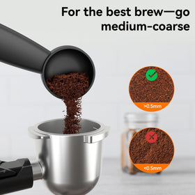 Queyd compact kitchen espresso machine fits dorm rooms and apartments