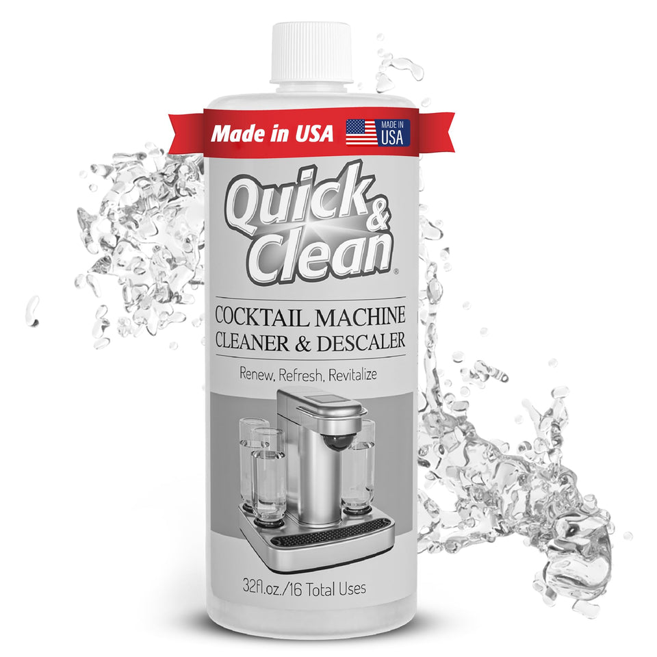 Quick & Clean bottle pour demonstrates easy application removing syrup residue