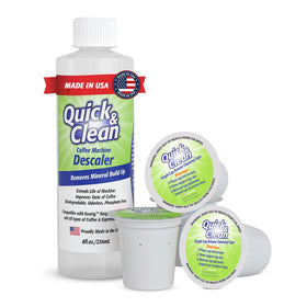 Quick & Clean cleaning cups bundle showing residue-free taste enhancement