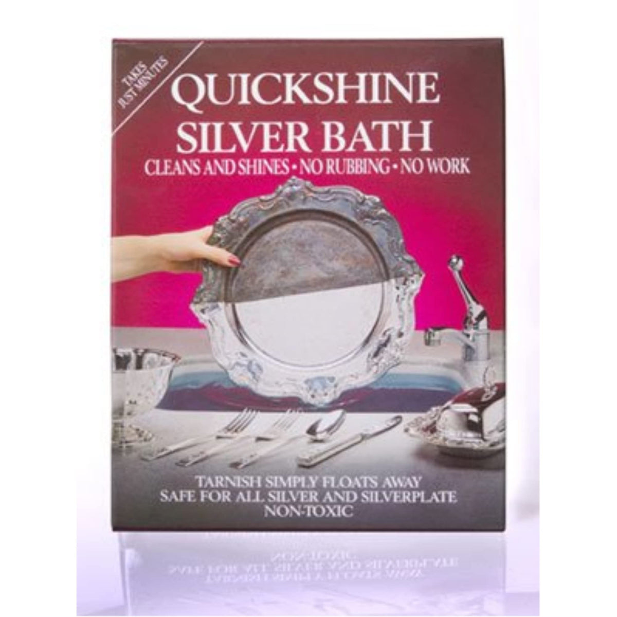 Quickshine Silver Clean And Shine Bath bottle pour for easy dosing and a refreshing bath