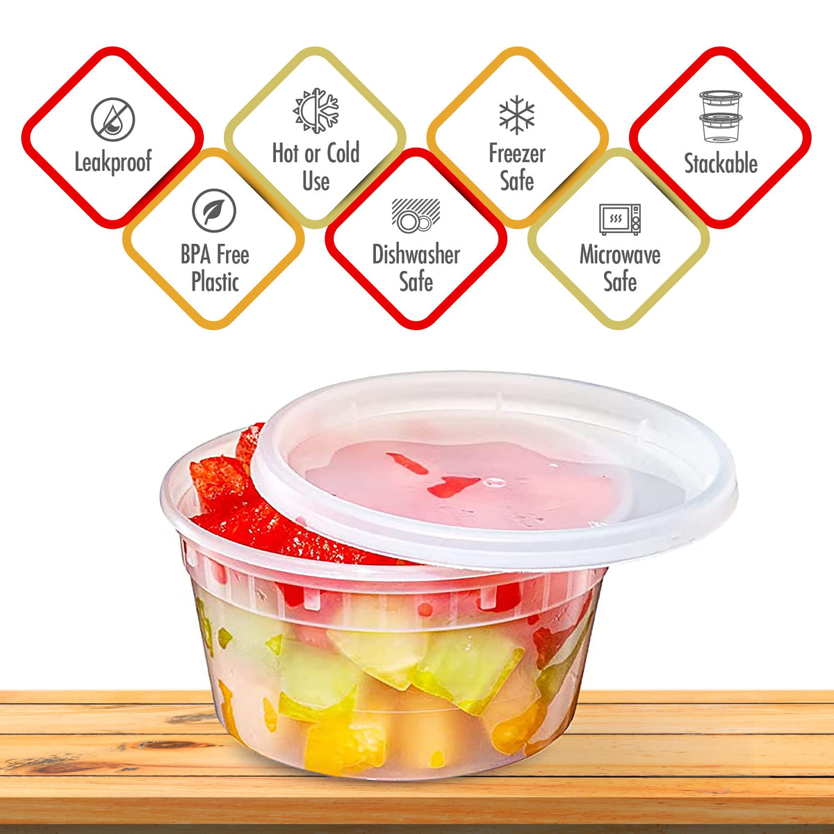 Quiddity Ware crack-resistant container prevents leaks during transport of liquids.