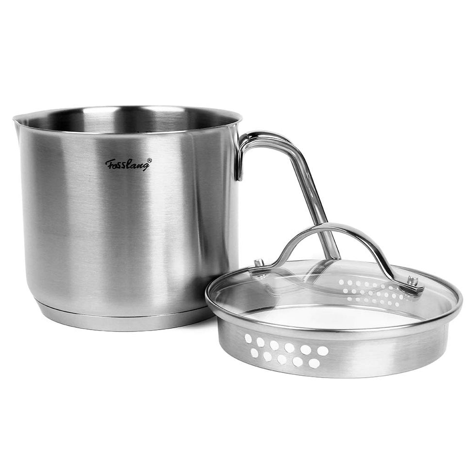 QUIENKITCH 1.5-quart saucepan with pour spout for precise sauce pouring
