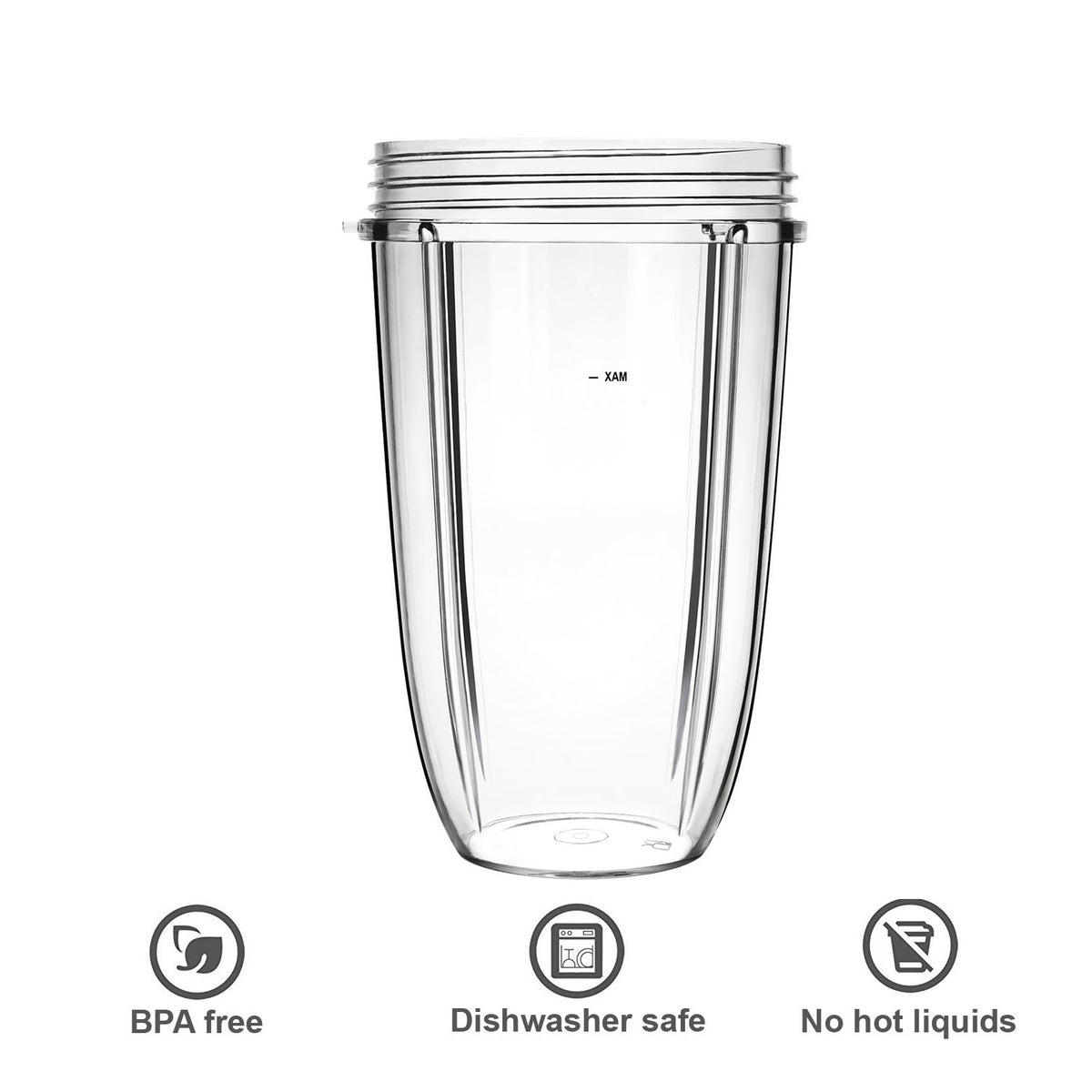 QUIENKITCH 24oz blender cup is dishwasher safe for easy cleanup.