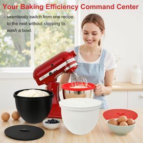 QUIENKITCH protects the original bowl while enabling clutter-free storage.