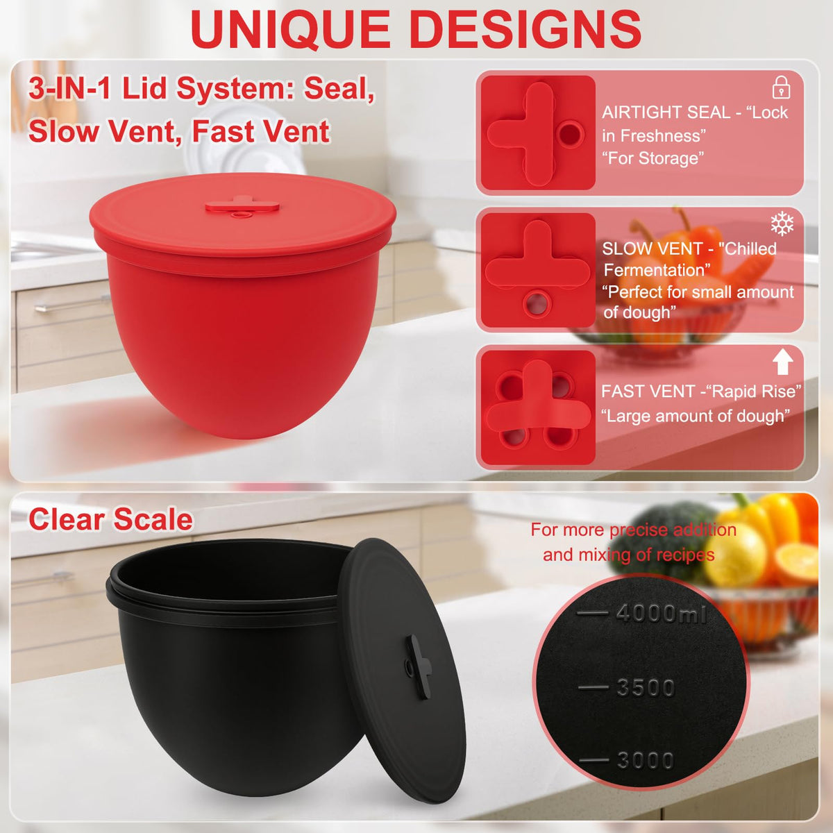 QUIENKITCH collapsible design saves cabinet space when not in use.