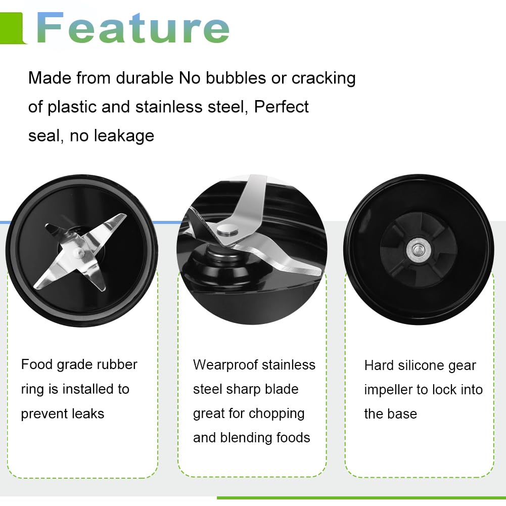 QUIENKITCH QT 2X cross blades stainless steel blades for fast chopping