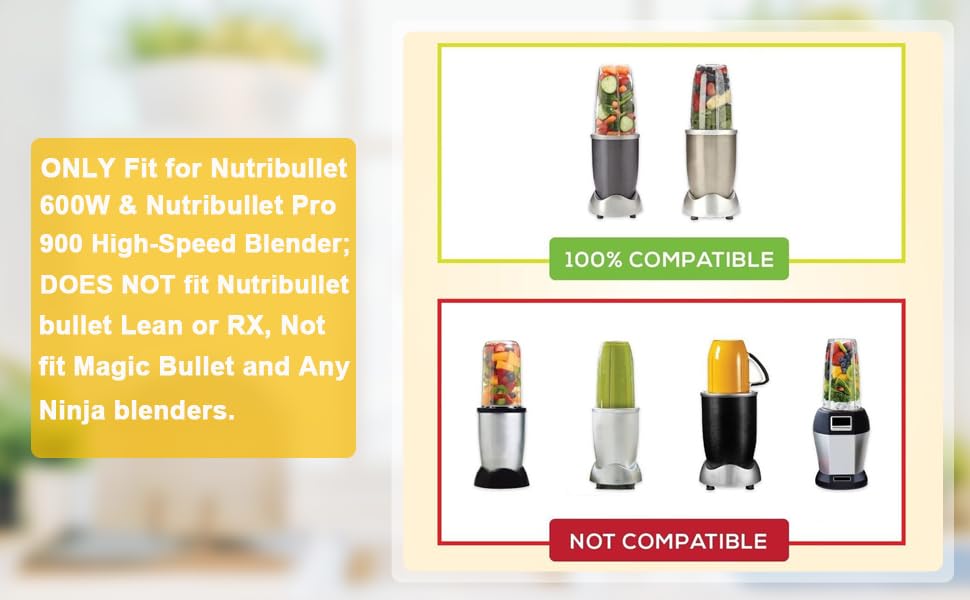 QUIENKITCH replacement blade for Nutribullet Pro 900W ensures efficient blending.