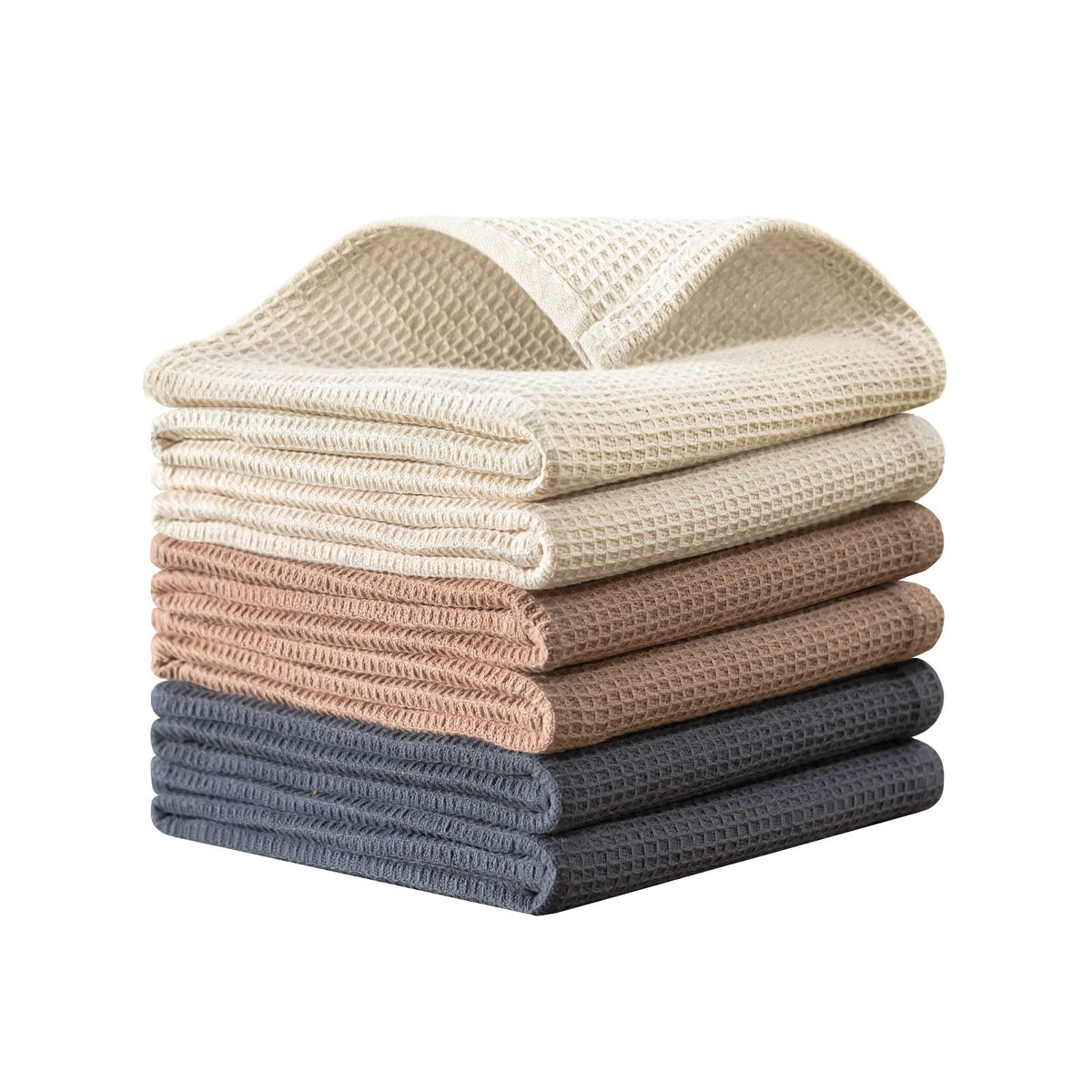 QUILTINA dish towels set in a 6-pack ready for daily drying.