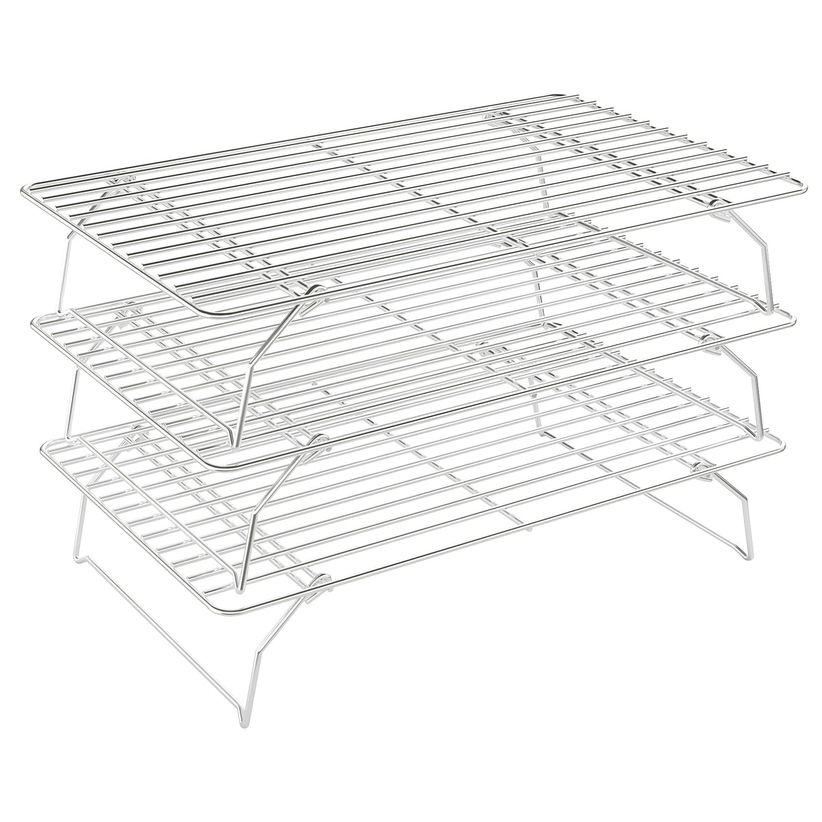 Qukaka 3-tier cooling rack front view for batch cooling.