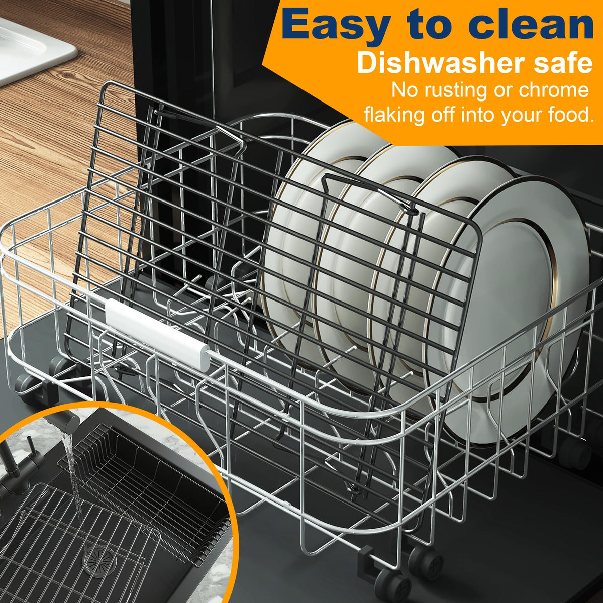 Qukaka rectangular cooling rack measures 15.8 by 10 inches for standard oven fit.