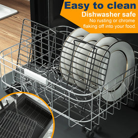 Qukaka rectangular cooling rack measures 15.8 by 10 inches for standard oven fit.