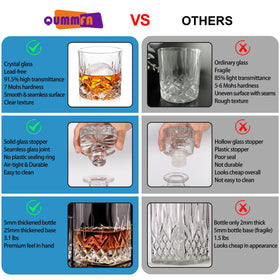 QUMMFA decanter stopper provides a secure seal to preserve aromas.