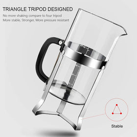 QUQIYSO borosilicate glass beaker showing clear heat resistant design
